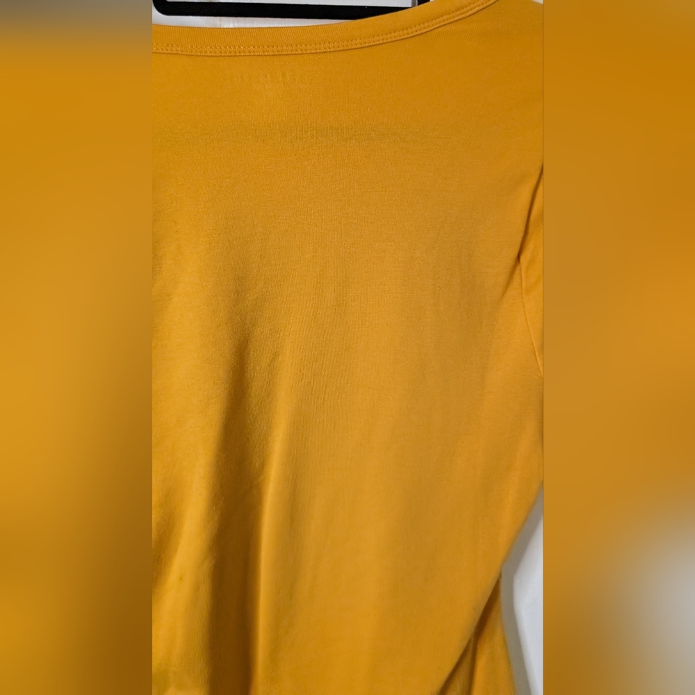 Lane bryant mustard ss top NWT size 10/12- LARGE - Picture 5 of 7